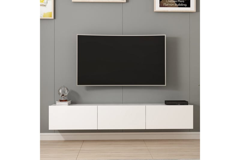 Nako TV-Bord 180 cm - Hvid - TV-borde