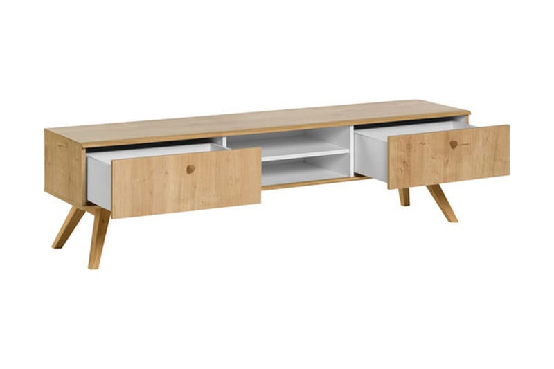 Nature TV-Bord 179,5 cm Hvid/Natur - VOX - Møbler - TV borde & mediemøbler - TV-borde