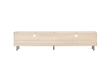 Navarra Gulvstående Tv-bord 180 cm med Opbevaring i Malet Træ - Beige - Møbler - TV borde & mediemøbler - TV-borde