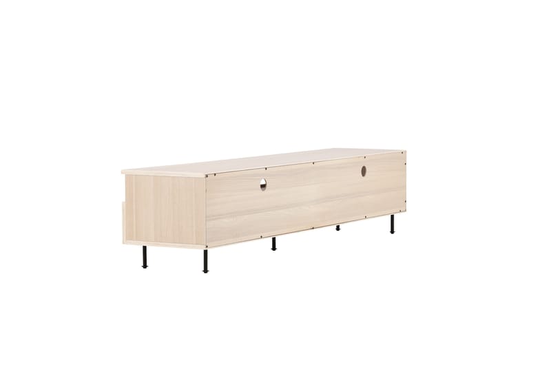 Navarra Gulvstående Tv-bord 180 cm med Opbevaring i Malet Træ - Beige - Møbler - TV borde & mediemøbler - TV-borde