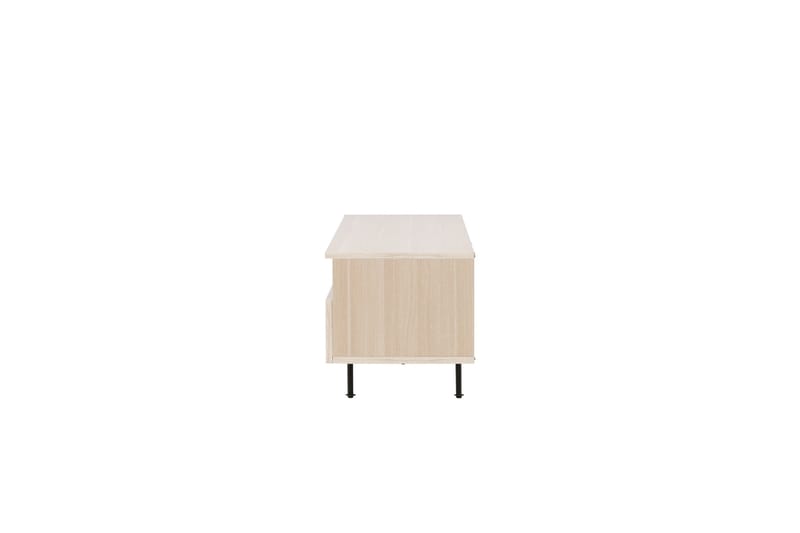 Navarra Gulvstående Tv-bord 180 cm med Opbevaring i Malet Træ - Beige - Møbler - TV borde & mediemøbler - TV-borde
