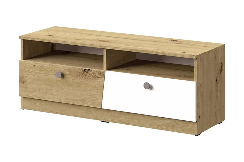 Nero TV-bord 120 cm, Natur/Hvid/Grå