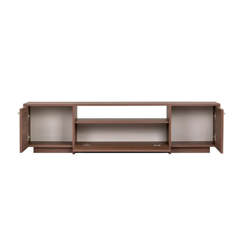 TV-bord Nordure Alvar (180 x 46 x 35 cm) Valnød - Valnød - Møbler - TV borde & mediemøbler - TV-borde