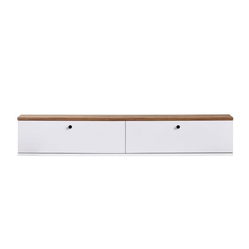 TV-bord Nordure Ligne (140 x 25 x 25 cm) Atlantisk fyr hvid - Atlantic Pine og hvid - Møbler - TV borde & mediemøbler - TV-reol