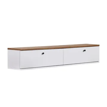 TV-bord Nordure Ligne (140 x 25 x 25 cm) Atlantisk fyr hvid - Atlantic Pine og hvid - Møbler - TV borde & mediemøbler - TV-reol