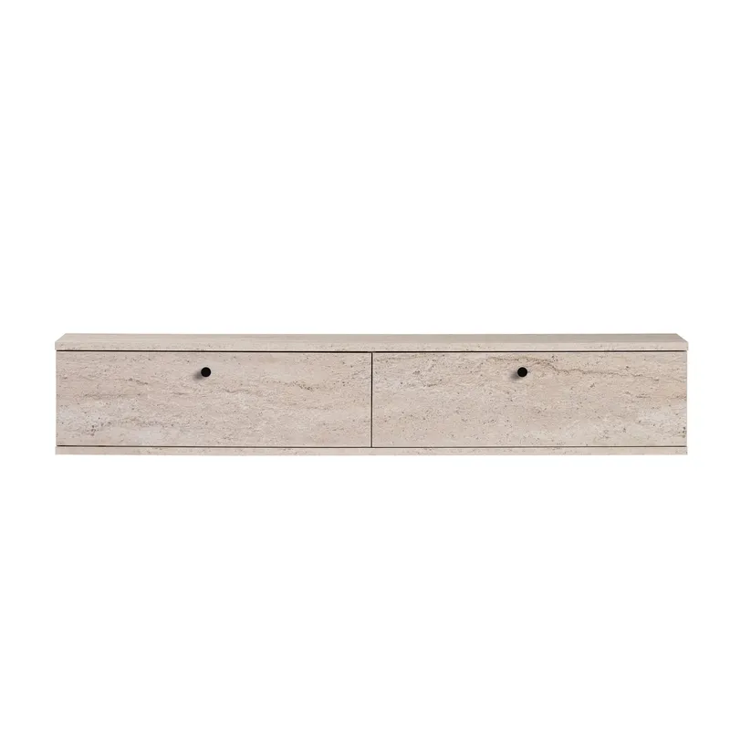 TV-bord Nordure Ligne (140 x 25 x 25 cm) Travertin - Travertin - Møbler - TV borde & mediemøbler - TV-reol
