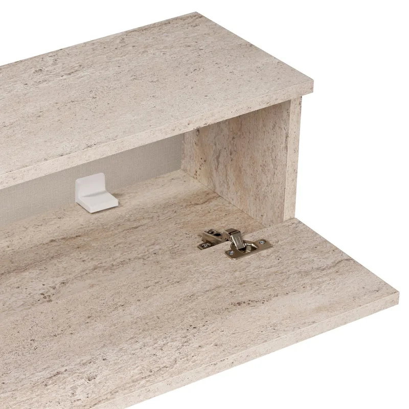 TV-bord Nordure Ligne (140 x 25 x 25 cm) Travertin - Travertin - Møbler - TV borde & mediemøbler - TV-reol