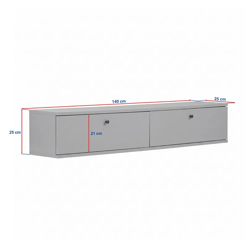 TV-bord Nordure Ligne (140 x 25 x 25 cm) Travertin - Travertin - Møbler - TV borde & mediemøbler - TV-reol