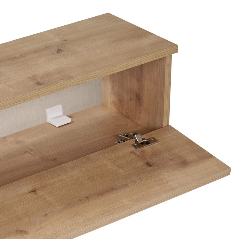 TV-bord Nordure Ligne (160 x 25 x 25 cm) Sapphire Oak - Sapphire Oak - Møbler - TV borde & mediemøbler - TV-reol