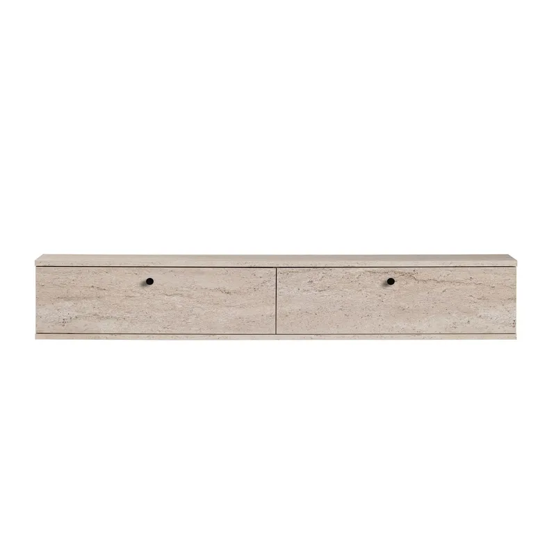 TV-bord Nordure Ligne (160 x 25 x 25 cm) Travertin - Travertin - Møbler - TV borde & mediemøbler - TV-borde