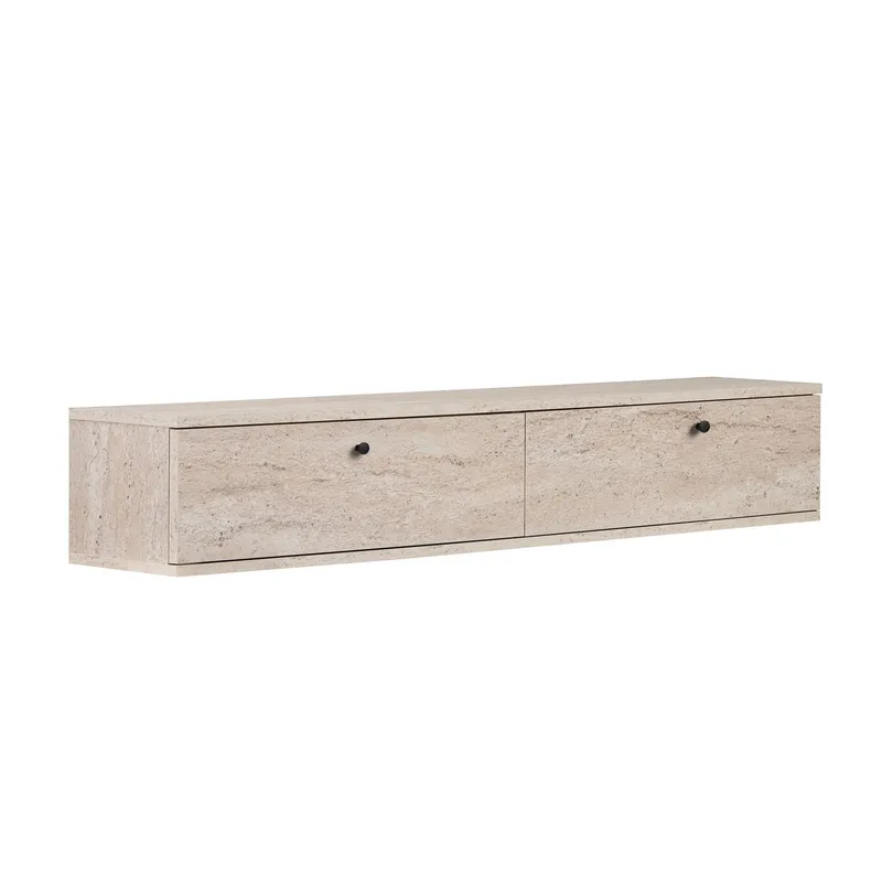 TV-bord Nordure Ligne (160 x 25 x 25 cm) Travertin - Travertin - Møbler - TV borde & mediemøbler - TV-borde