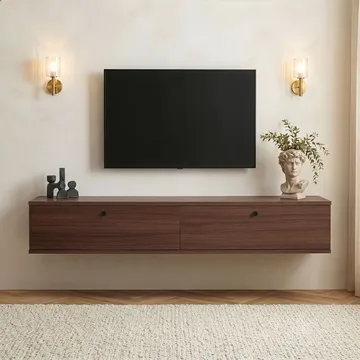 TV-bord Nordure Ligne (160 x 25 x 25 cm) Valnød - Valnød - Møbler - TV borde & mediemøbler - TV-borde