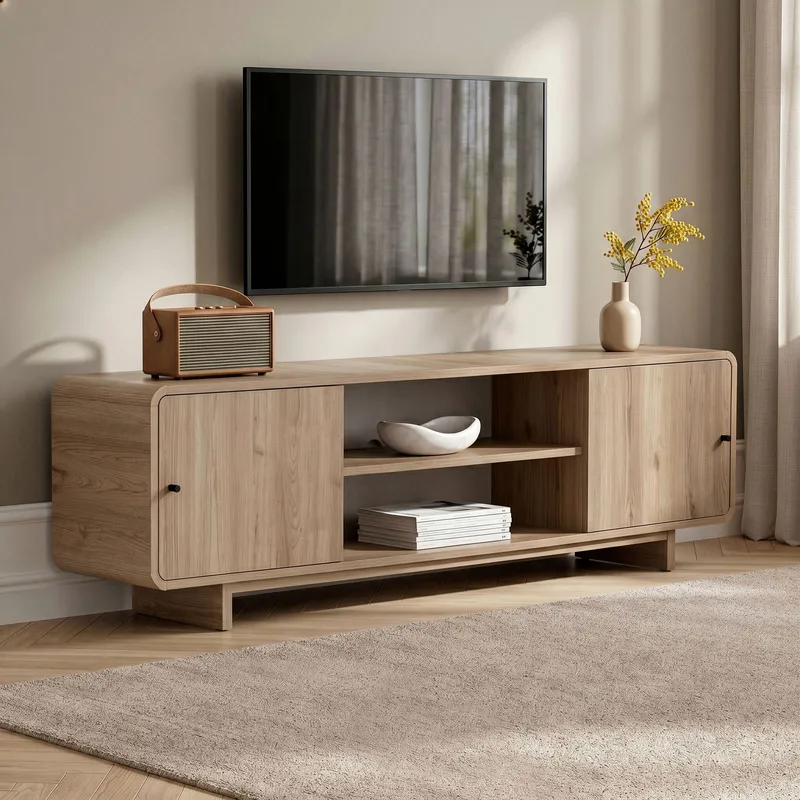 TV-bord Nordure Mirel (180 x 52 x 34 cm) Eg - Eg - Møbler - TV borde & mediemøbler - TV-borde