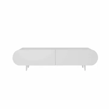 TV-bord Nordure Regulus (160 x 49 x 30 cm) Hvid - Hvid - Møbler - TV borde & mediemøbler - TV-borde