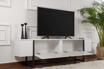 TV-bord Nordure Serenity Hvid Sort - Møbler - TV borde & mediemøbler - TV-borde