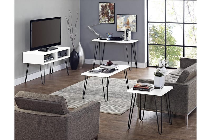 Owen TV-bord 107x50 cm Hvid - Dorel Home - Møbler - TV borde & mediemøbler - TV-borde
