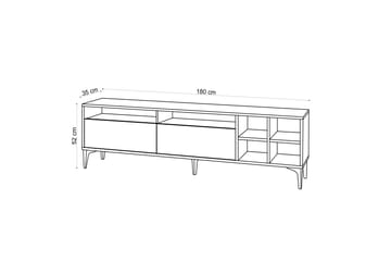 Palfrey TV-Bord 180 cm - Natur - Møbler - TV borde & mediemøbler - TV-borde