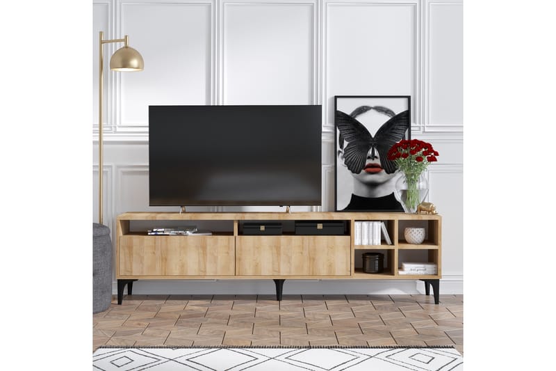 Palfrey TV-Bord 180 cm - Natur - Møbler - TV borde & mediemøbler - TV-borde