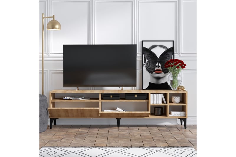 Palfrey TV-Bord 180 cm - Natur - Møbler - TV borde & mediemøbler - TV-borde