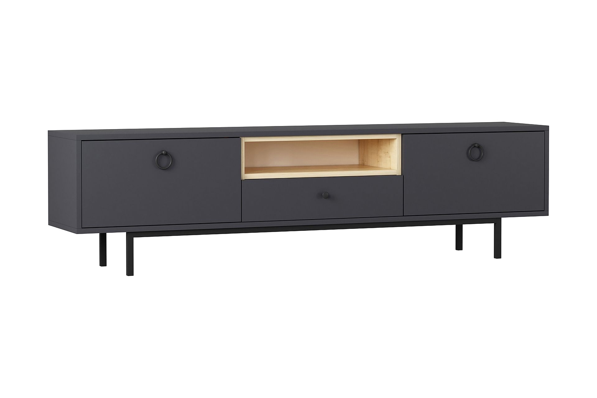 Papias TV-Bord 180 cm - Antracit - Møbler - TV borde & mediemøbler - TV-borde