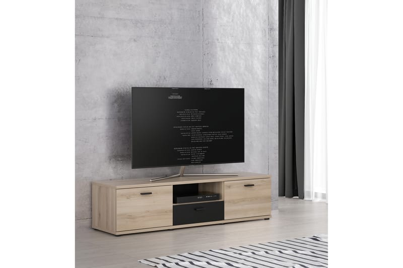 Papingo TV-Bord 150 cm - Brun/Sort - TV-borde