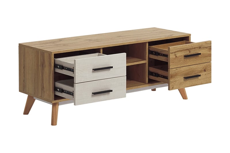 Poblat TV-Bord 120 cm - Hvid - Møbler - TV borde & mediemøbler - TV-borde