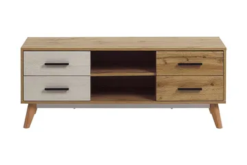 Poblat TV-Bord 120 cm - Hvid - Møbler - TV borde & mediemøbler - TV-borde