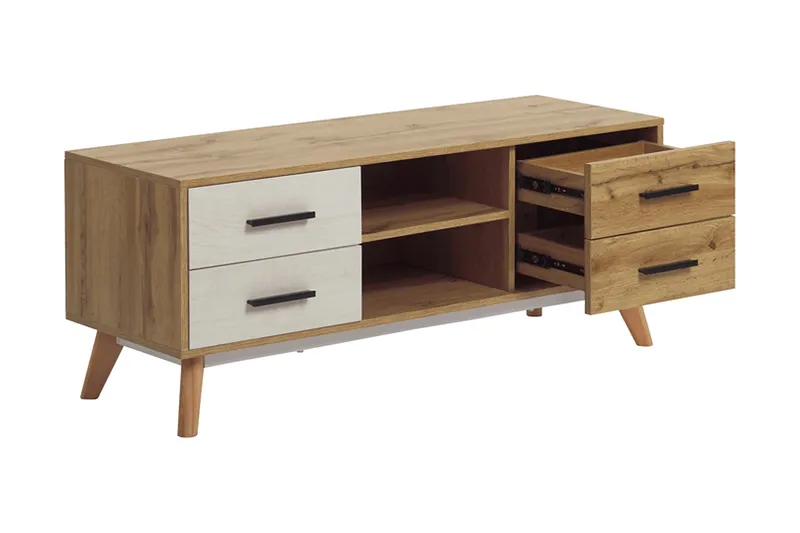 Poblat TV-Bord 120 cm - Hvid - Møbler - TV borde & mediemøbler - TV-borde