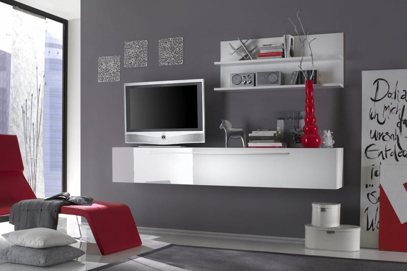 Primo TV-Bord 210 cm - Hvid - Møbler - TV borde & mediemøbler - TV-borde
