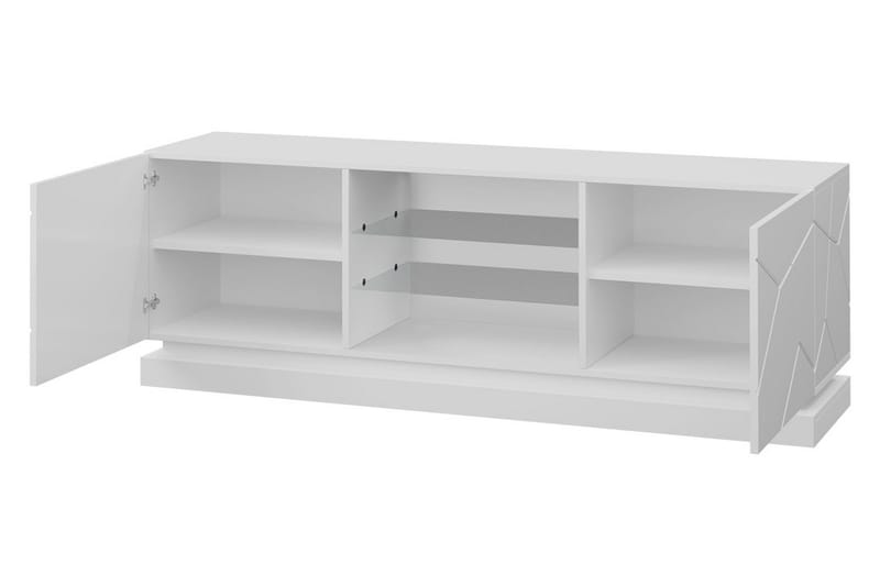 Qiu TV-Bord 160 cm - Hvid Højglans - Møbler - TV borde & mediemøbler - TV-borde