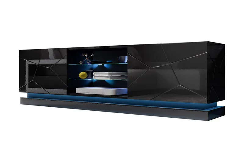 Qiu TV-Bord 200 cm, Sort