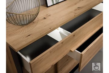 Quant Gulvstående Tv-bord 155 cm med Opbevaring i Lyst Træ - Beige - Møbler - TV borde & mediemøbler - TV-borde