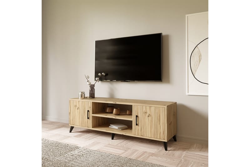 Rertierry TV-bord 150 cm - Natur - TV-borde