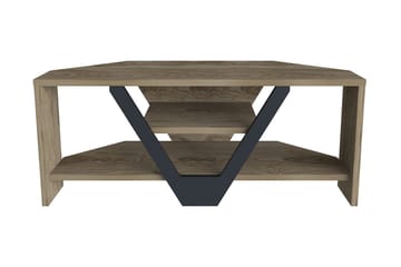 Rinorea Fritstående Tv-bord 90 cm med Opbevaring i Mørkt Træ - Brun - Møbler - TV borde & mediemøbler - TV-borde