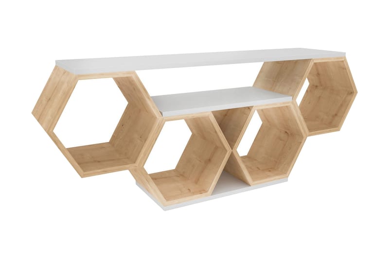 Rinorea TV-Bord 140x55,5 cm, Hvid