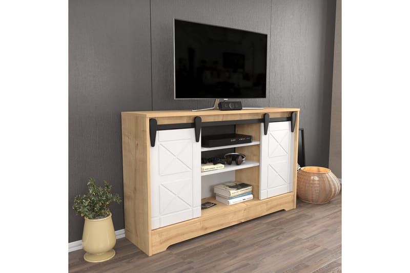 Rinorea TV-Bord 140x85 cm - Blå - Møbler - TV borde & mediemøbler - TV-borde