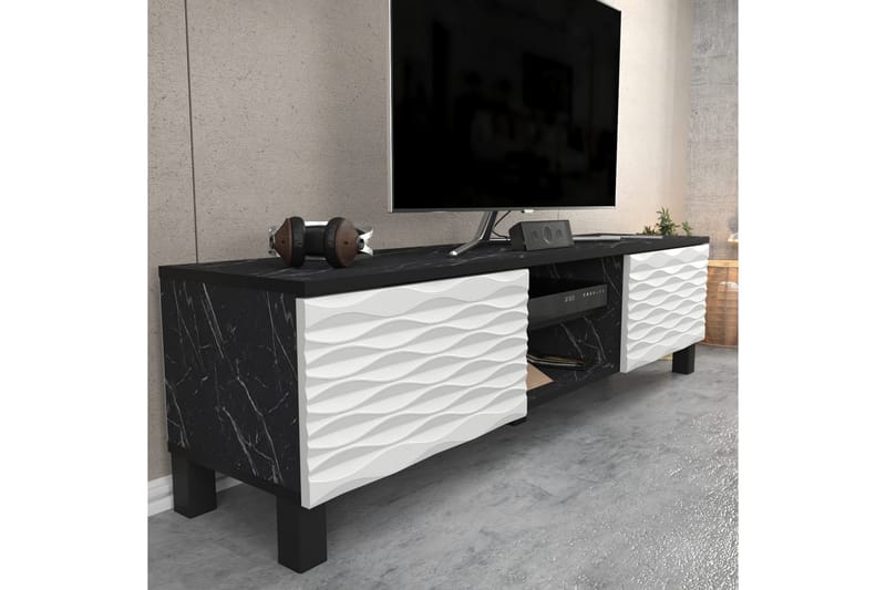 Rinorea TV-Bord 150x40,3 cm - Sort - Møbler - TV borde & mediemøbler - TV-borde