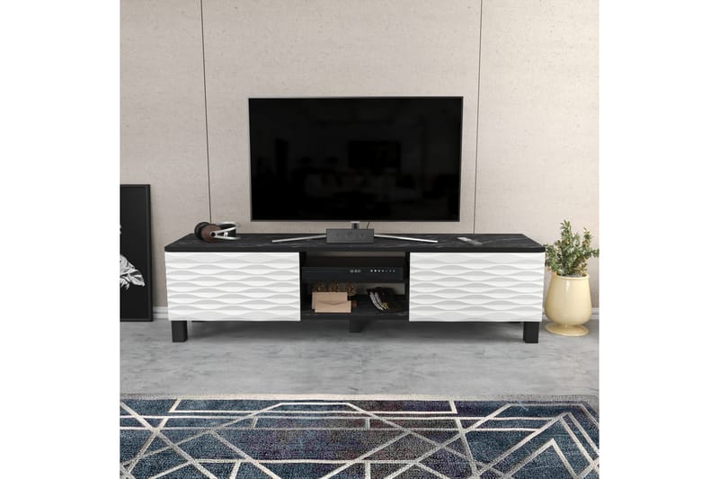Rinorea TV-Bord 150x40,3 cm - Sort - Møbler - TV borde & mediemøbler - TV-borde