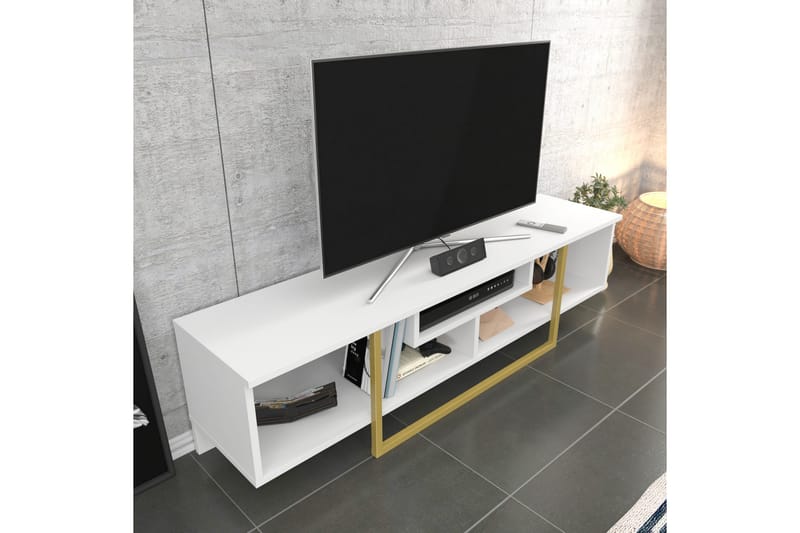 Rinorea TV-Bord 150x40 cm - Hvid - Møbler - TV borde & mediemøbler - TV-borde