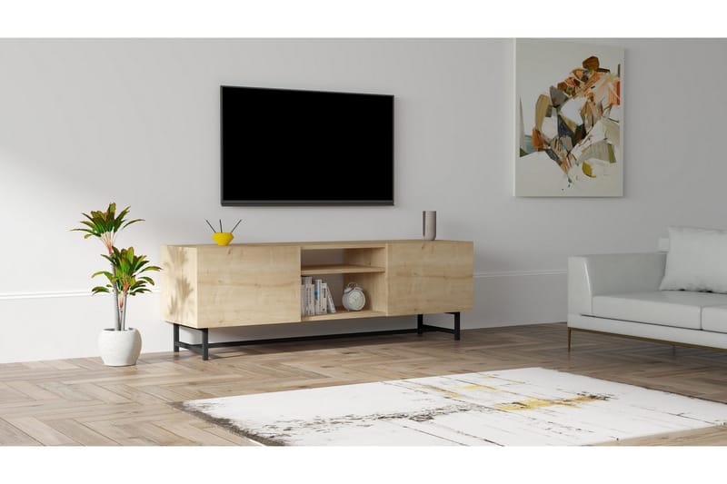 Rinorea TV-Bord 150x50 cm - Blå - TV-borde