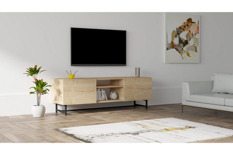 Rinorea TV-Bord 150x50 cm - Blå - Møbler - TV borde & mediemøbler - TV-borde