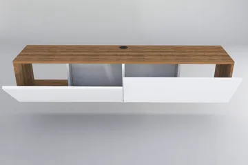 Rinorea TV-Bord 159,7x34,1 cm - Hvid - Møbler - TV borde & mediemøbler - TV-borde