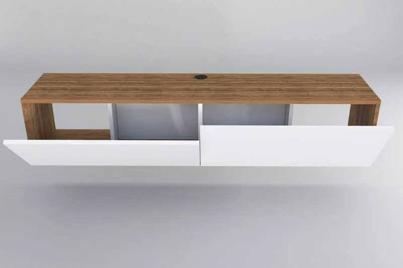 Rinorea TV-Bord 159,7x34,1 cm - Hvid - Møbler - TV borde & mediemøbler - TV-borde