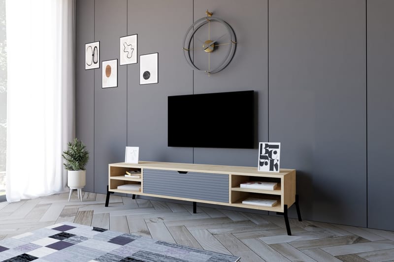 Rinorea TV-Bord 160x36 cm - Blå - Møbler - TV borde & mediemøbler - TV-borde