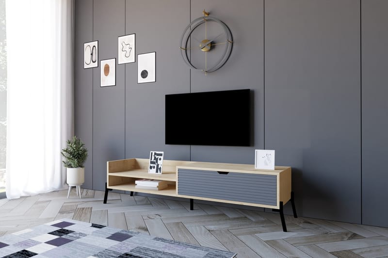 Rinorea TV-Bord 160x36 cm - Blå - Møbler - TV borde & mediemøbler - TV-borde