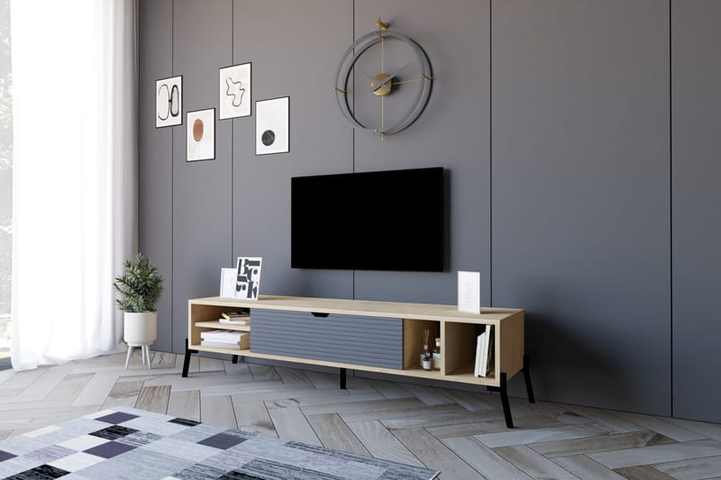 Rinorea TV-Bord 160x36 cm - Blå - TV-borde