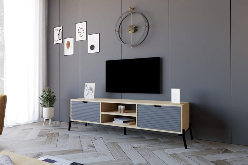 Rinorea TV-Bord 160x41 cm - Blå - TV-borde