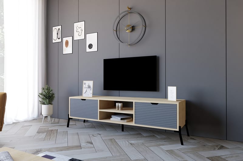 Rinorea TV-Bord 160x41 cm - Blå - Møbler - TV borde & mediemøbler - TV-borde
