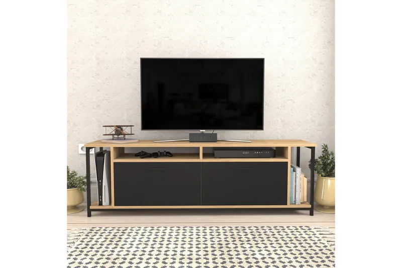 Rinorea TV-Bord 160x50,8 cm - Brun - Møbler - TV borde & mediemøbler - TV-borde
