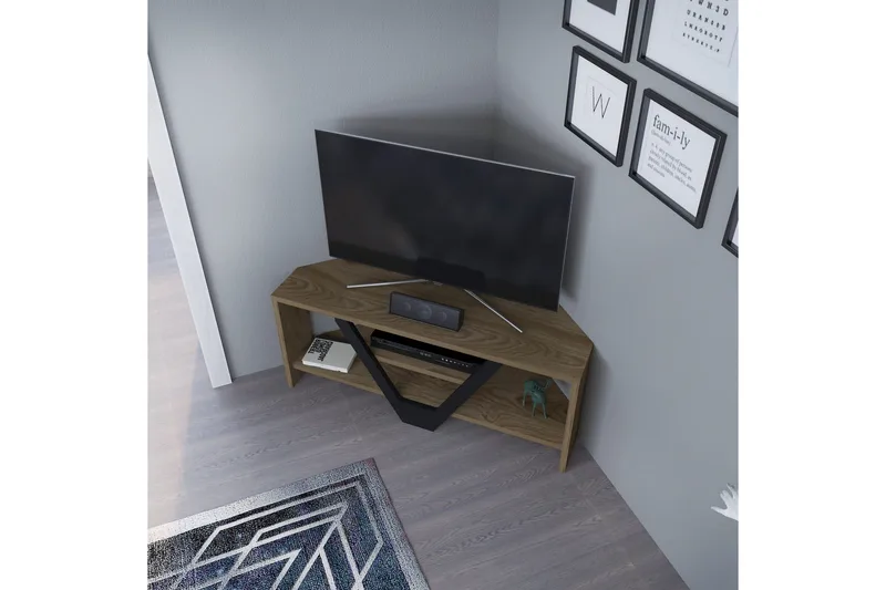 Rinorea TV-Bord 90x36,8 cm - Brun - Møbler - TV borde & mediemøbler - TV-borde